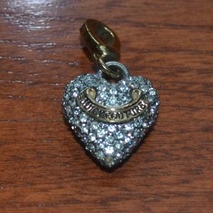 Juicy Couture Crystal Heart Charm